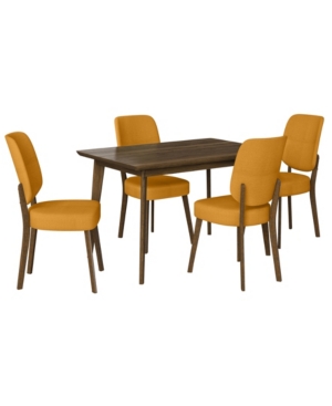 Weinraub 5-Piece Dining Table and Upholstered Dining Chairs