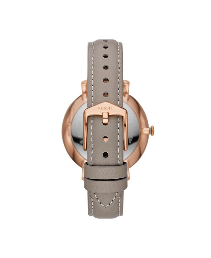 Fossil Women's Jaqueline rose gold tone multifunction movement, gray ...