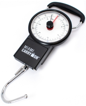 Miami Carryon Mechanical Luggage Scale With Tape Measure In Black