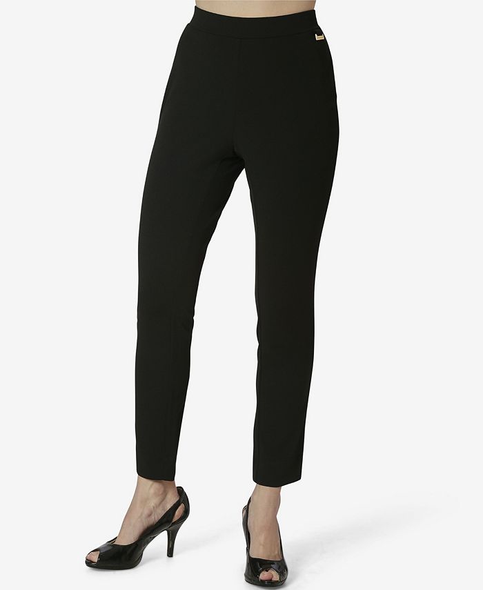 Adrienne Vittadini Women's Pull on Pants with Faux Fly - Macy's