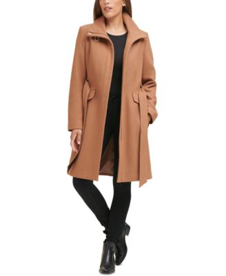 cole haan camel wrap coat