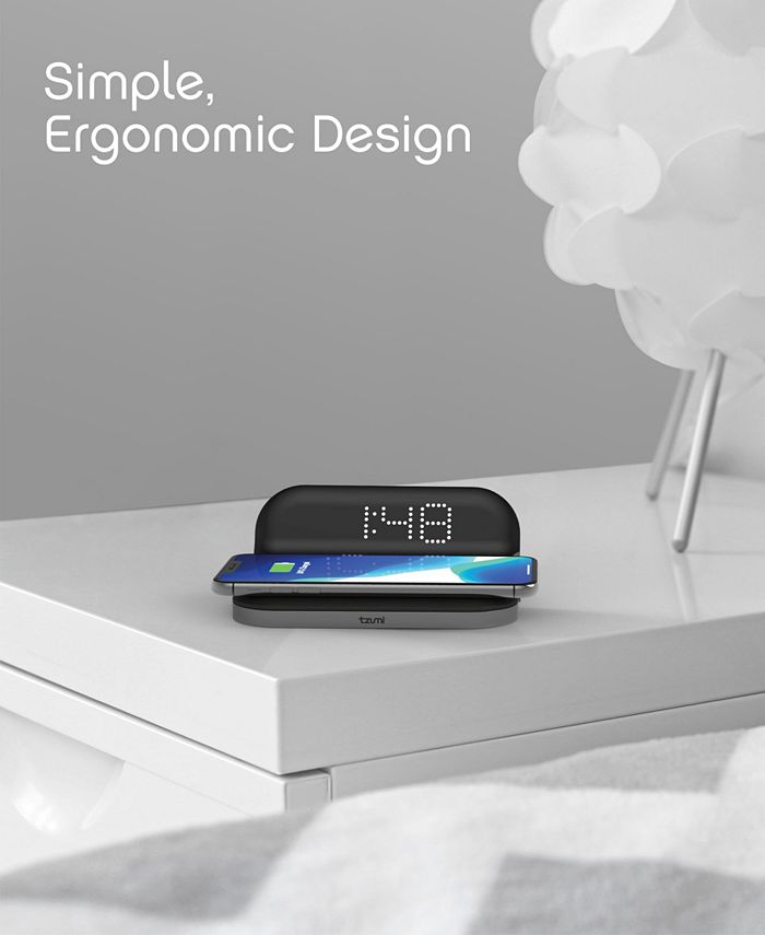 Tzumi Wireless Charging Alarm Clock & Reviews Home Macy's