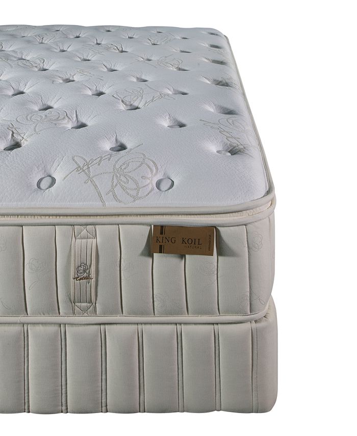 King Koil Natural Primrose 13.5" Plush Trimline Mattress Set King, Created for Macy's Macy's