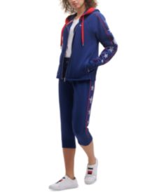 Women's Star-Print Hoodie & Cropped Jogger Pants