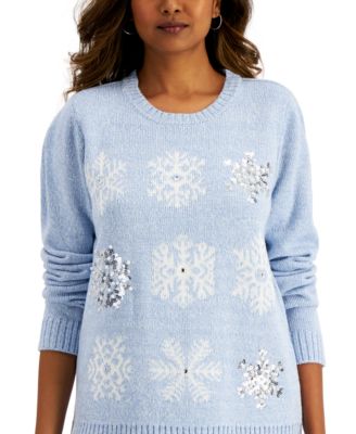 petite white sweater