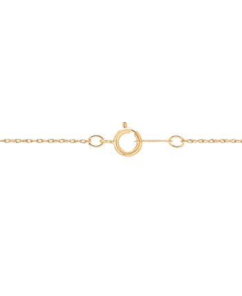 Macy's - Opal (1-1/2 ct. t.w.) & Diamond (1/20 ct. t.w.) 18" Pendant Necklace in 14k Gold