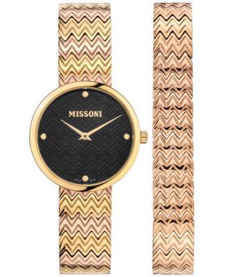 Missoni - Women's Swiss M1 Interchangeable Stainless Steel Bracelet Watch 34mm Set