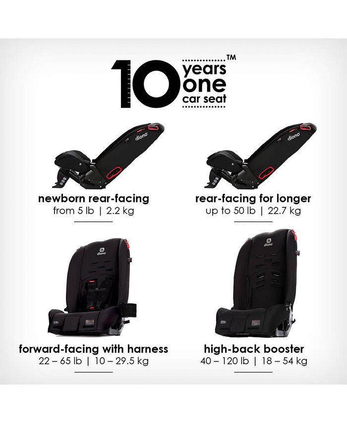 Diono Radian 3R All-in-One Convertible Car Seat and Booster - Black - No Size