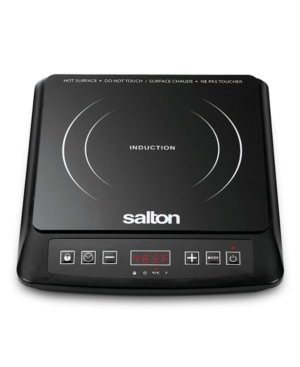 Shop Salton Portable 1500w Single Burner Induction Cooktop In Black