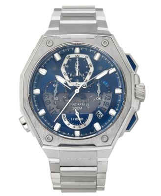 Men's Chronograph Precisionist X Stainless Steel Bracelet Watch 44.5mm