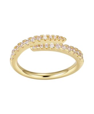 Unwritten - Gold Flash-Plated Cubic Zirconia Wrap Ring