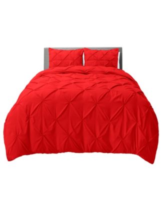 Pinch Pleat 3-Pc. Duvet Cover Set, Full