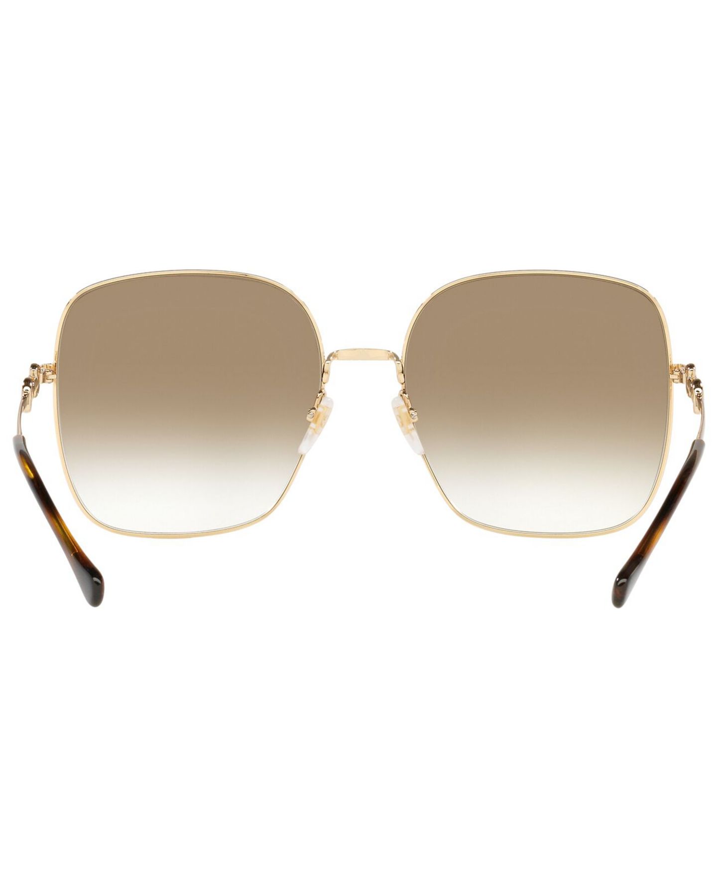 Женские солнцезащитные очки Gucci Sunglasses, GG0879S, цвет: Золотой / Коричневый — фото 5