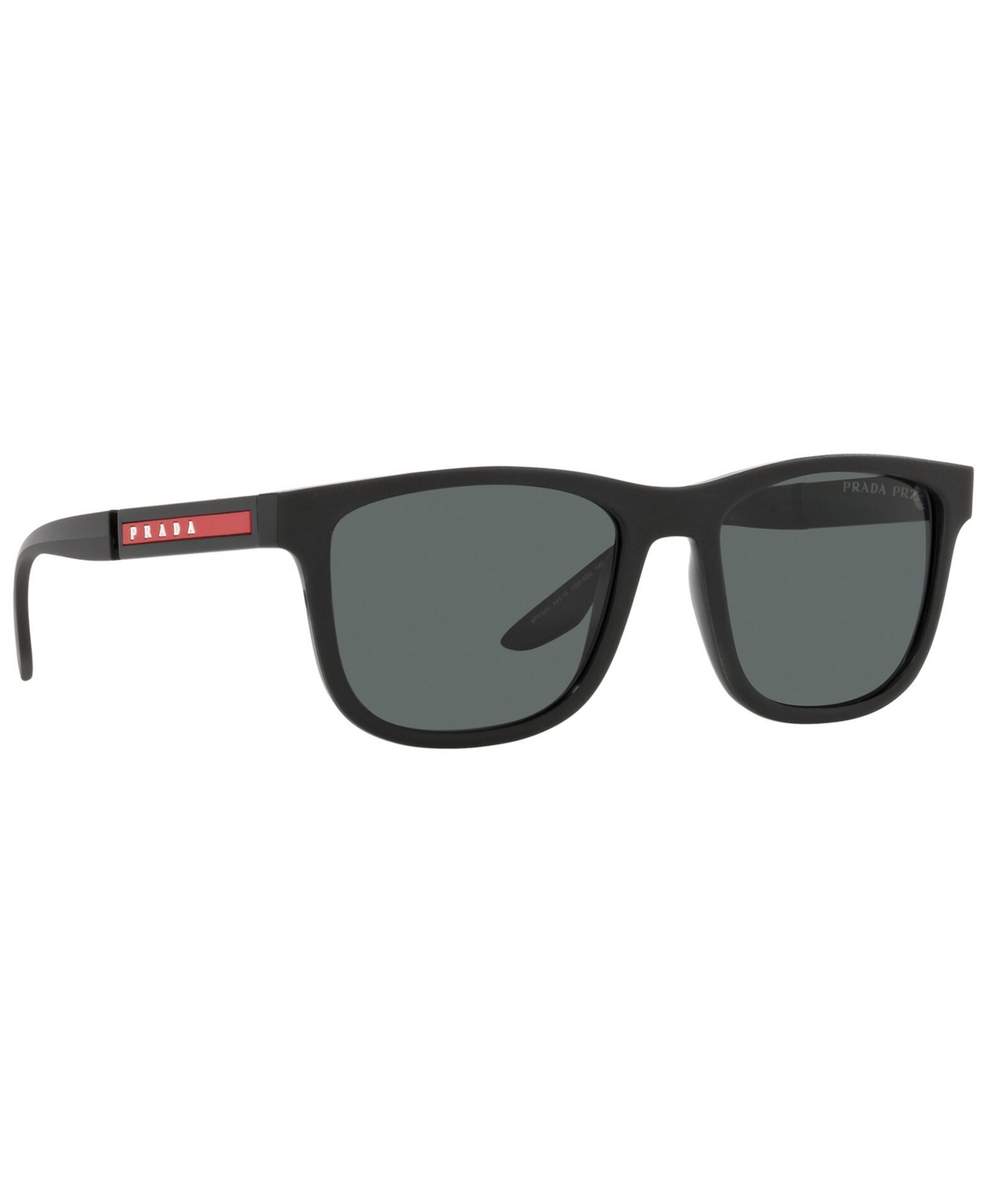 Shop Prada Men's Polarized Sunglasses, Ps 04xs 54 In Black Rubber,black,polar Dark Grey