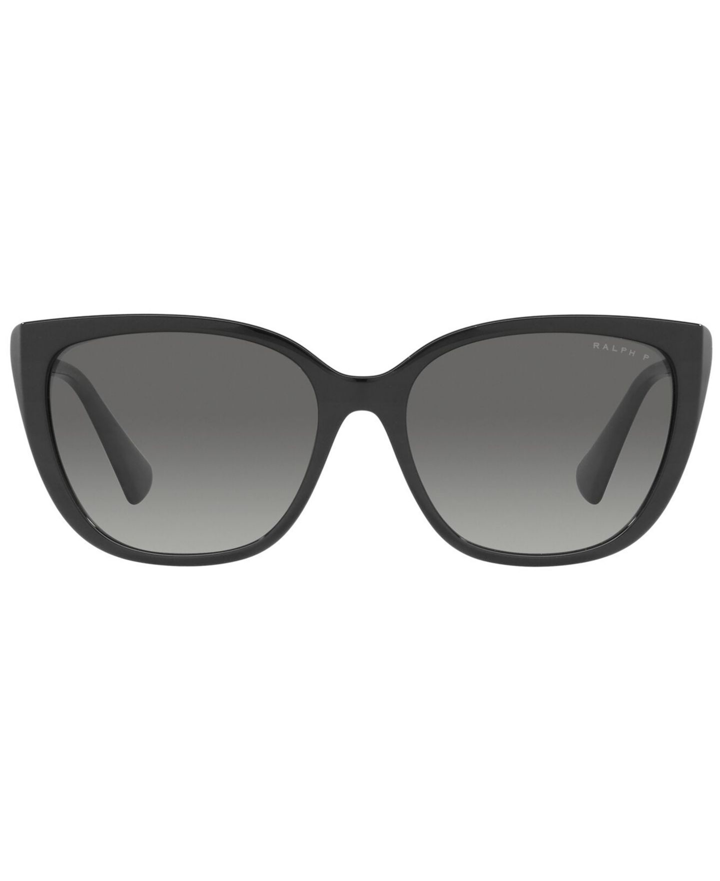 Женские солнцезащитные очки Ralph by Ralph Lauren Ralph Polarized Sunglasses, RA5274 56, цвет: Блестящий чёрный / Градиентный серый — фото 2
