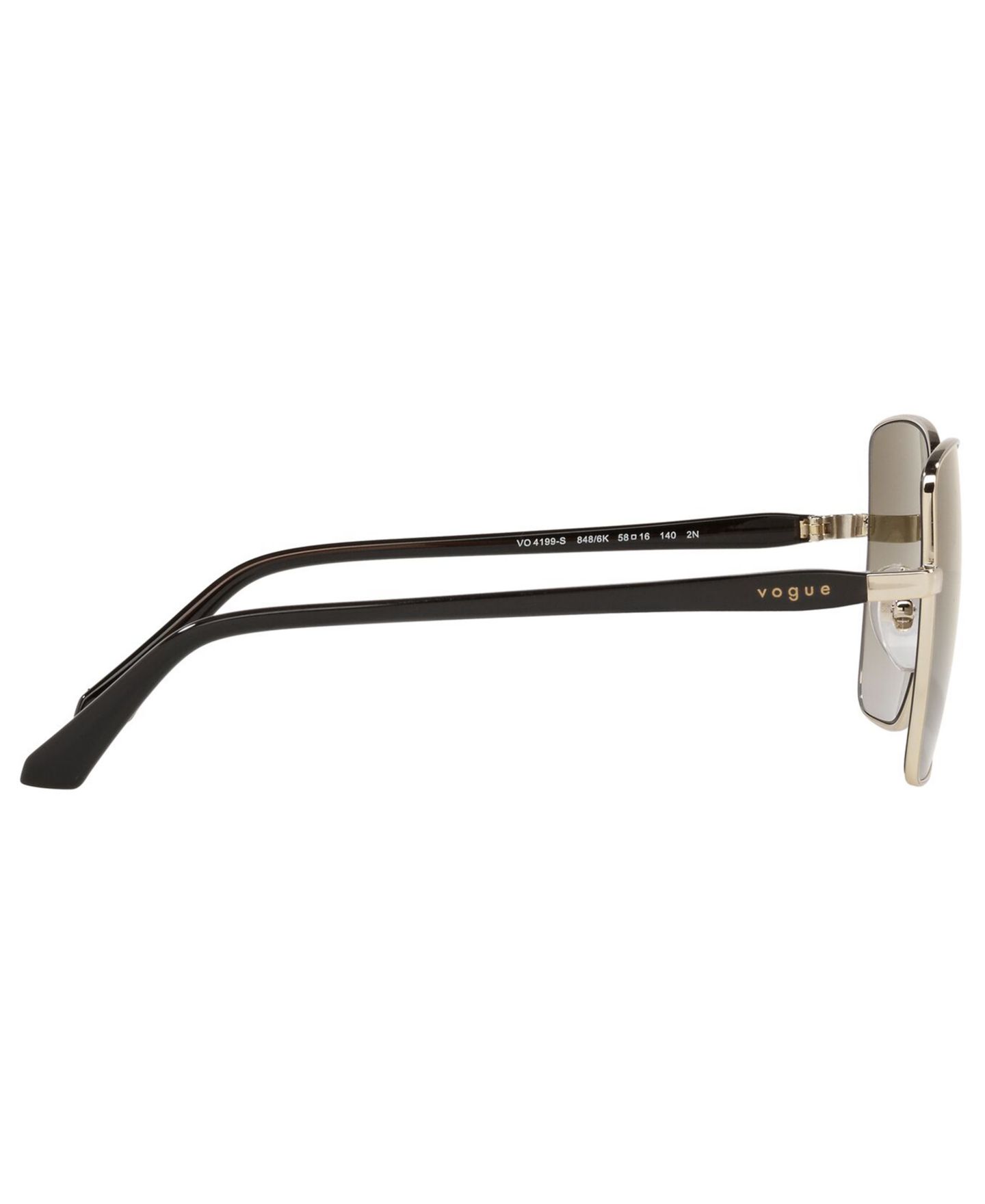 Женские солнцезащитные очки Vogue Eyewear Sunglasses, VO4199S 58, цвет: Золотой / Коричневый градиентный — фото 4
