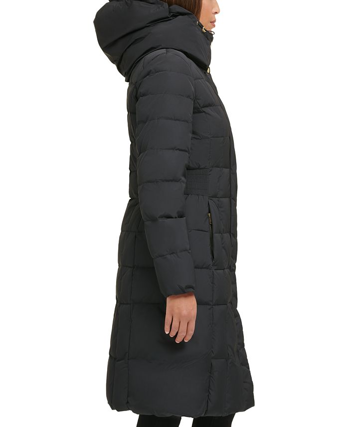 Cole Haan Women's Belted Pillow-Collar Puffer Coat - Macy's