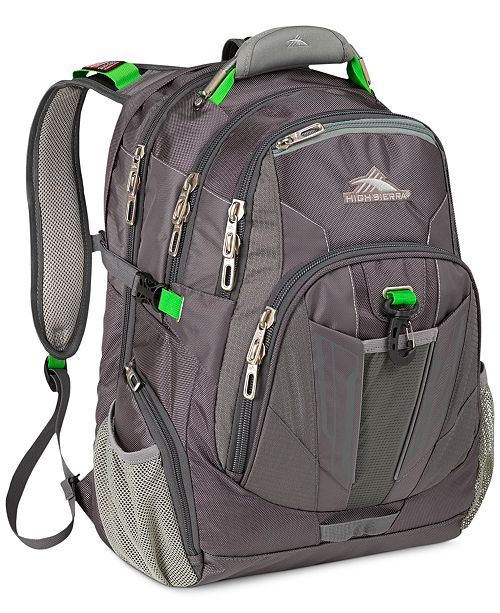 High Sierra XBT Checkpoint Friendly Laptop Backpack in Gray & Reviews ...