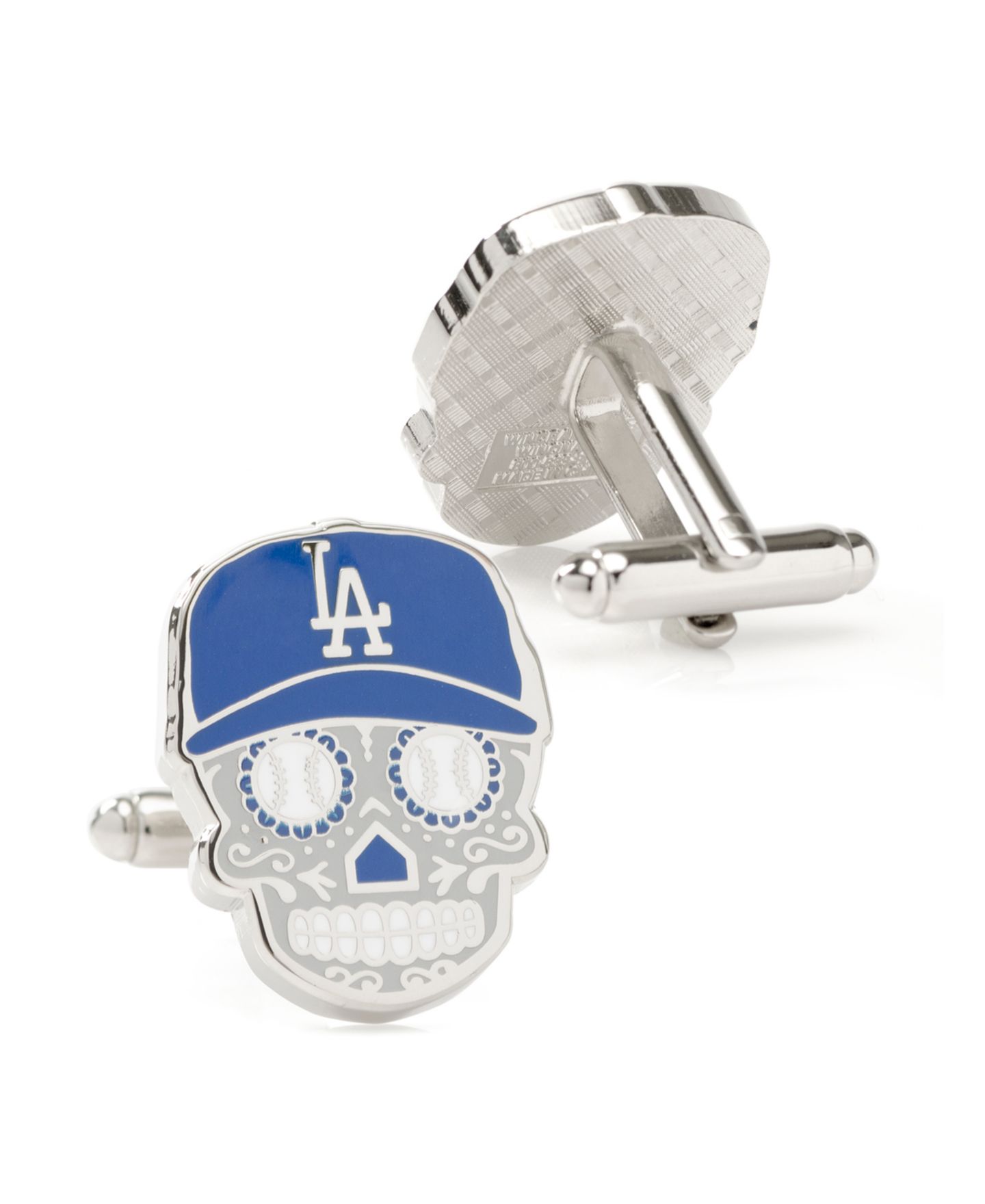 Мужские запонки MLB Los Angeles A Dodgers Sugar Skull Cufflinks — фото 2