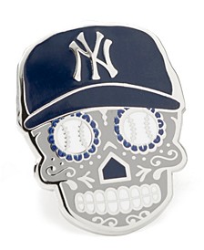 Men's New York Yankees Sugar Skull Lapel Pin