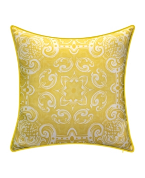 Ediehome Alhambra Decorative Pillow, 20 X 20 In Citron