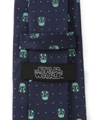 Men's Mandalorian Helmet Dotted Tie