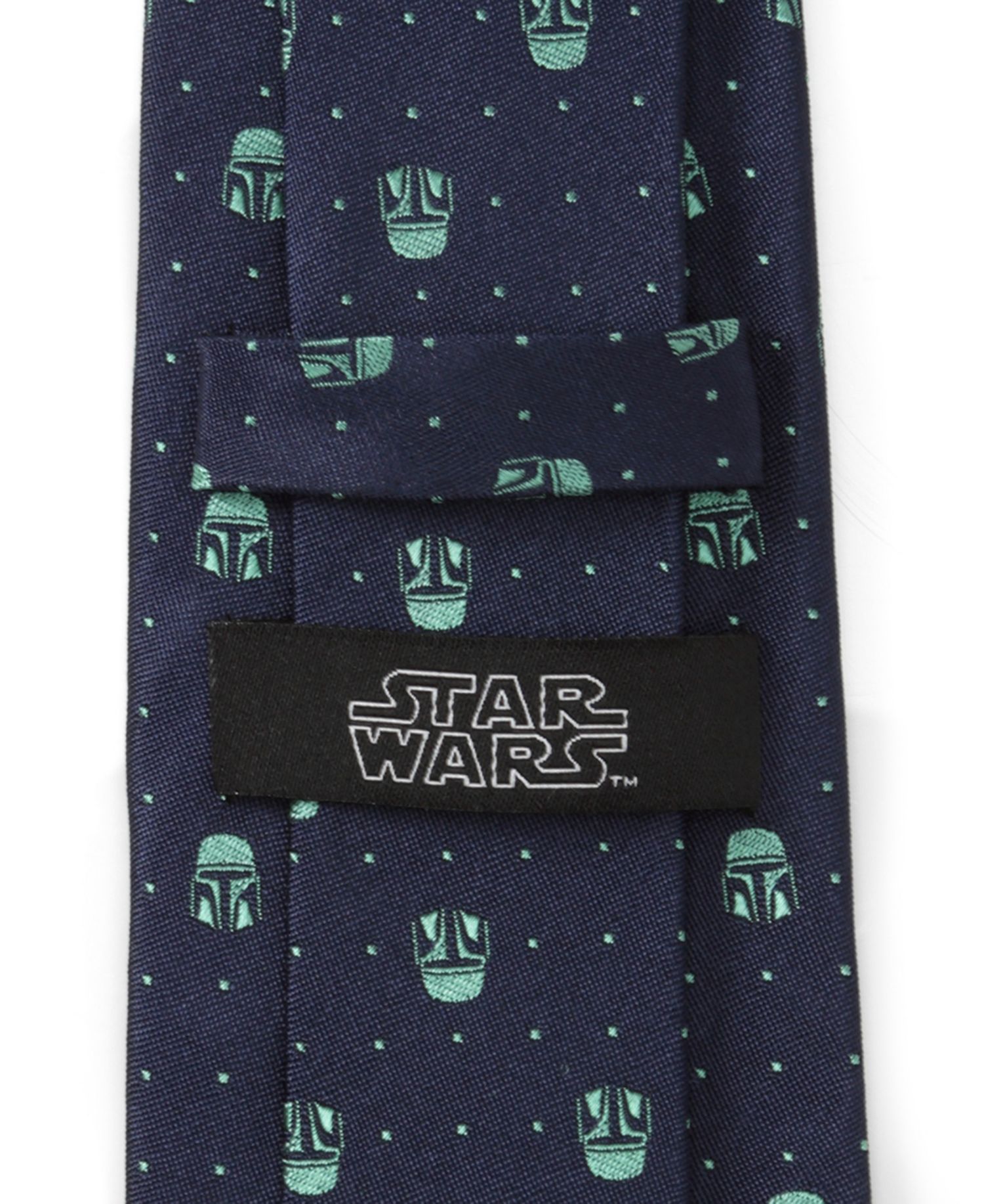 Men's Mandalorian Helmet Dotted Tie