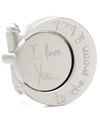Men's Love You to The Moon and Back Cufflinks