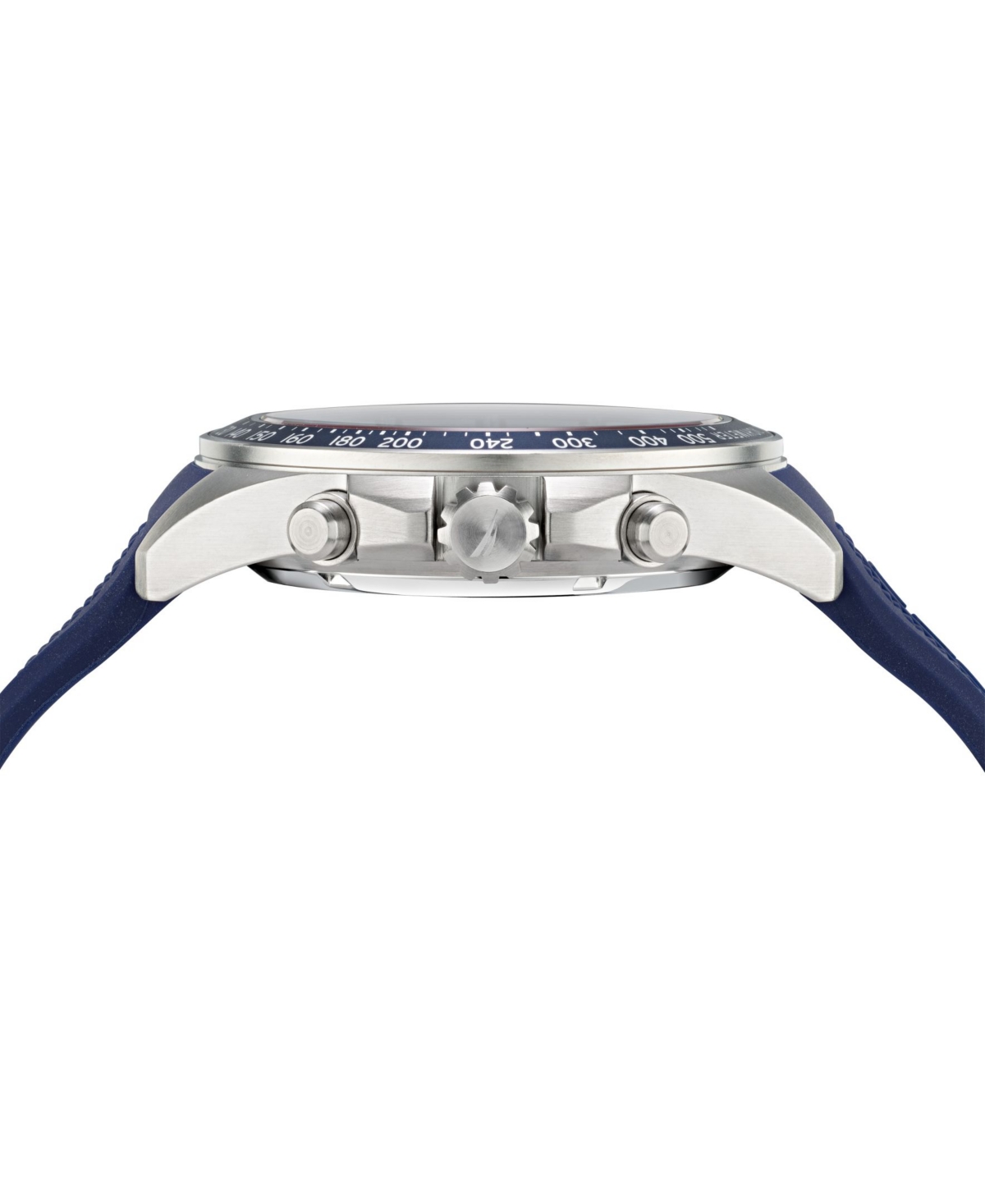 Nautica Men's AnalogSilicone Strap Watch 46 mm - Blue