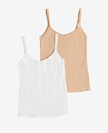 Women's Cotton Camisole, Pack of 2