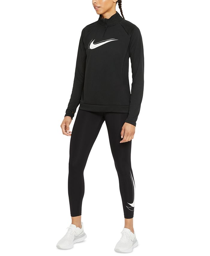 Nike Swoosh Run Dri-FIT Half-Zip Top & Reviews - Tops - Women - Macy's