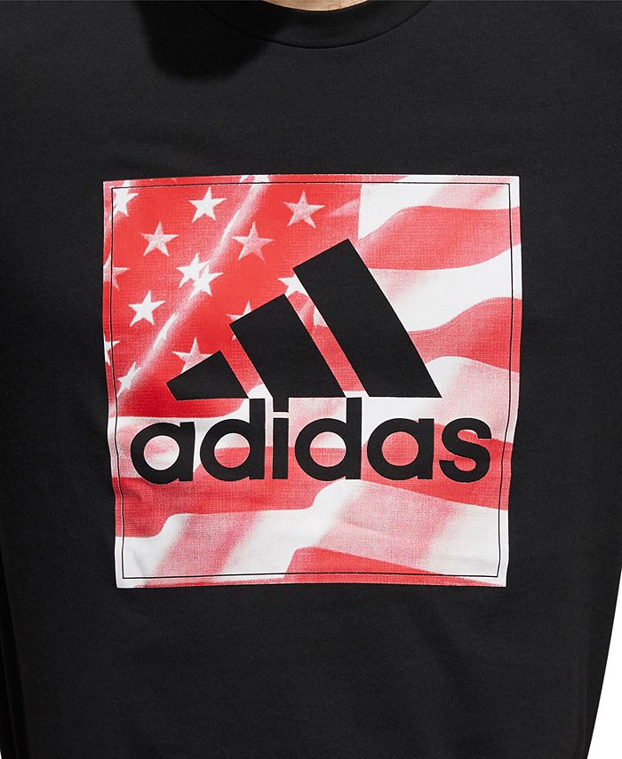 adidas Men's Flag Logo T-Shirt & Reviews - Activewear - Men - Macy's