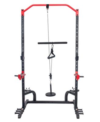 Lat Pull Down Attachment for Power Rack Cages, Up to 360LBs Support