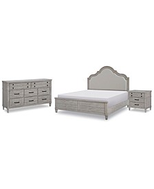 Belhaven 3pc Bedroom Set (Queen Bed, Dresser & Nightstand)