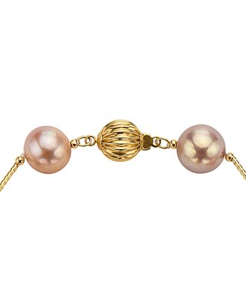 EFFY Collection - Multicolor Cultured Freshwater Pearl (10mm) Bracelet in 14k Gold