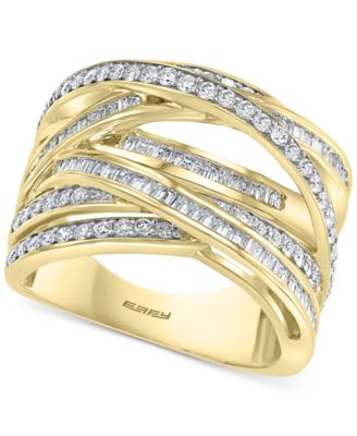 EFFY Collection - Diamond Multirow Statement Ring (1-1/8 ct. t.w.) in 14k Gold