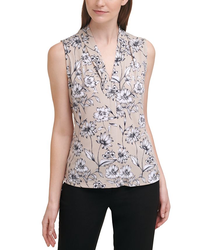 Floral Print Vneck Top