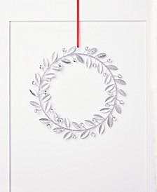 Shimmer and Light Iron Leaves & Jewels Wreath Wall Decoration, Created for Macy's