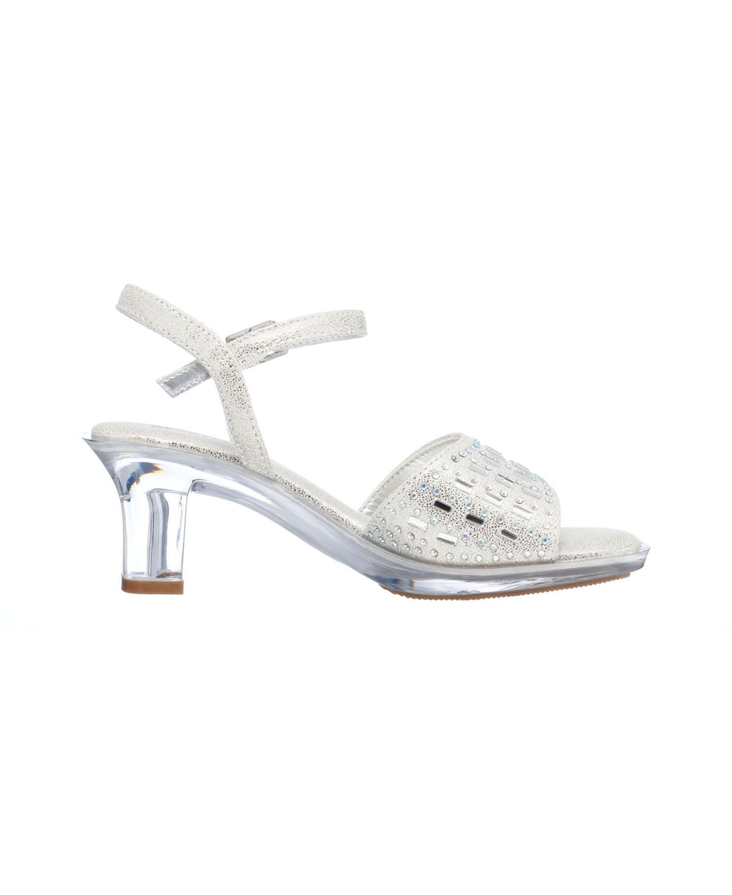 Туфли Kenneth Cole New York Cinderella Shine Pump Shoe для девочек, цвет: Серебряный — фото 1