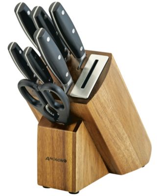 ノジアノンジアミンタイプ ブラウン3本セット Anolon AlwaysSharp Japanese Steel 8-Pc. Knife Block Set - Macy's