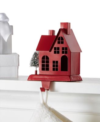 Martha Stewart Collection - Birds & Berries Iron Red House Stocking Holder