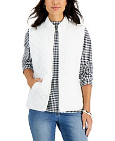 Petite Quilted Puffer Vest, Created for Macy's