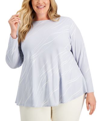 macys plus size womens tunic tops