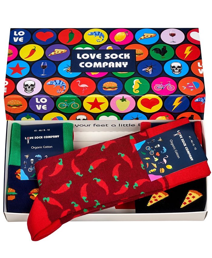 Love Sock Company Men's Luxury Novelty Crew Socks in Hot Junk Gift Box