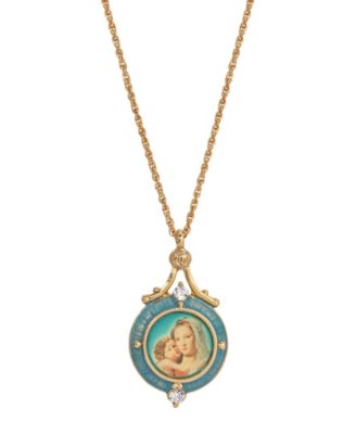 macys virgin mary necklace