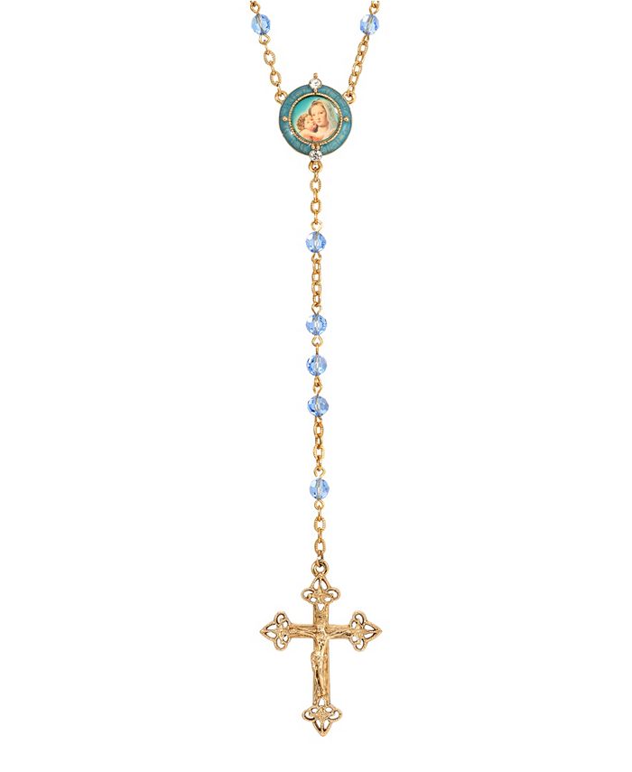 Macy's on sale rosary necklace
