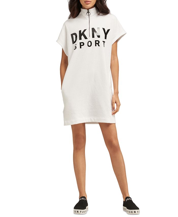 DKNY QuarterZip Logo Dress & Reviews Dresses Women Macy's