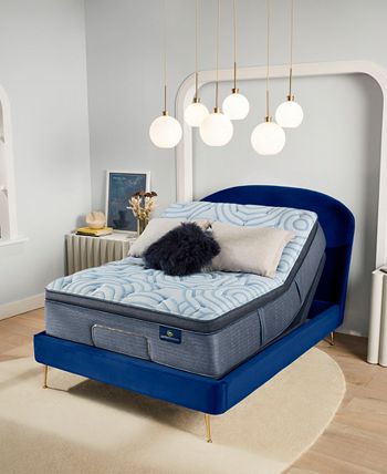 Serta - Perfect Sleeper Luminous Sleep 17.5" Plush Pillow Top Mattress Set- Twin
