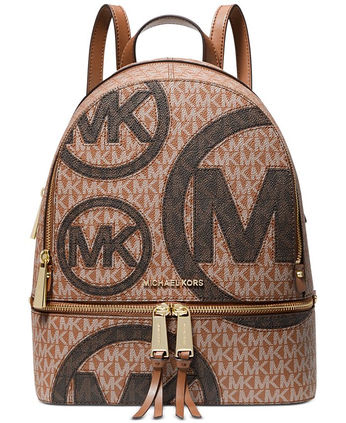 Michael Kors Signature Rhea Zip Medium Backpack - Macy's