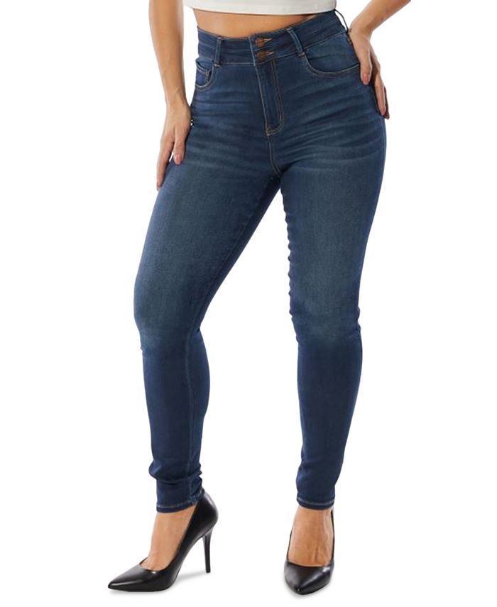 Dollhouse Juniors' High-Rise Curvy-Fit Skinny Jeans - Macy's